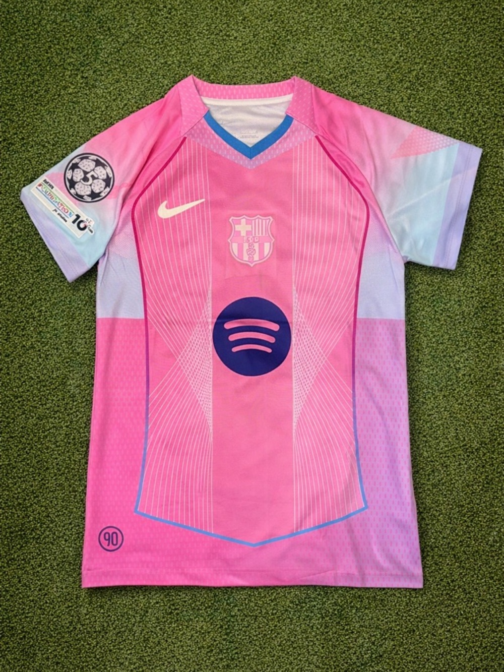 FC Barcelona Pink Graphic Soccer Jersey #7 Ferran